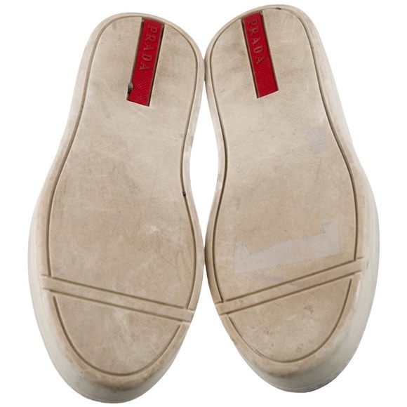 Prada Sport Womens Blue Suede Round Toe Slip-On Sneakers Size IT 35/US 5 - Picture 4 of 12